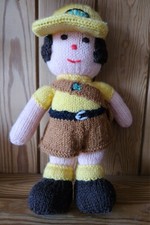 Handknitted Brownie Doll Using