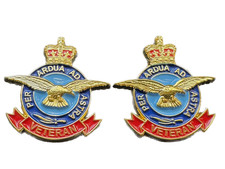 2 pcs of RAF VETERAN enamel 3D