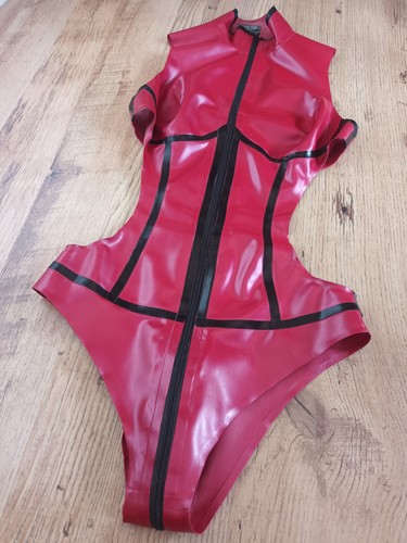 Latex rubber gummi red - latex, red/black