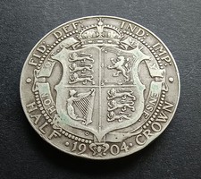1904 Silver Half Crown - King