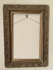 antique gilt gesso floral picture frame