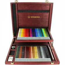 Chalk-Pastel Pencil - STABILO CarbOthello - Wooden Box of 60 - Assorted Colours