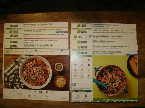 Hello fresh recipe cards - hello, lot