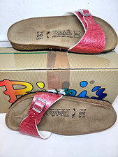 BIRKENSTOCK BIRKI'S SLIDES NARROW FIT UK 4.5-EU 37-US 6.METALLIC CORAL PINK.CROC