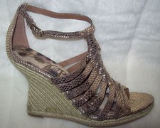 Sam Edelman Annabel Egyptian Gold Strappy sandal US 10 new