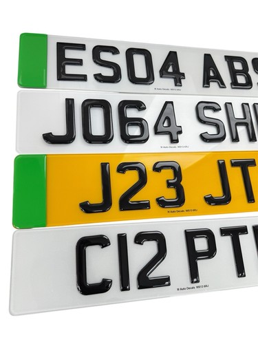 Number plates 2d - number,