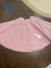Adult Poodle Skirt Pink Felt