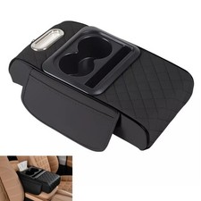 Portable Armrest Pad PU Leather Storage Box Center Console Armrest Cushion  Car