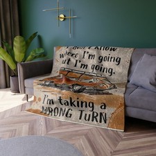 Crushed Velvet Blanket — 'I