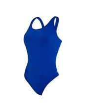 Zoggs Women’s Cottesloe Powerback Swimsuit Ecolast + Fabric Navy Blue UK 10