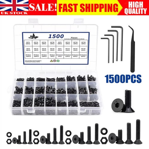1500pcs assorted m4 m5 - assorted,