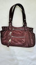 B. Makowski BROWN Genuine Leather HANDBAG PURSE - BEAUTIFUL, ROOMY,  FUNCTIONAL!