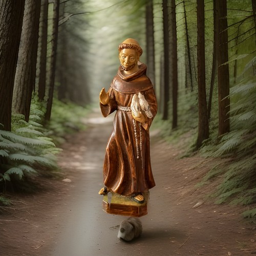 Francis assisi holding - of,
