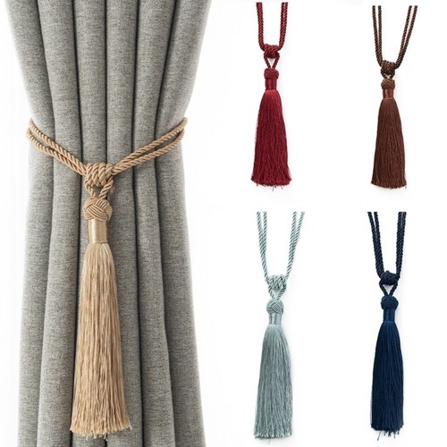 Large simple tie backs tassel - large,
