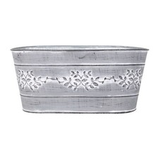 Grey metal leafy vine - leafy, tin