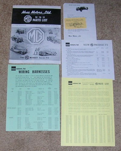 Moss motors literature - motors,