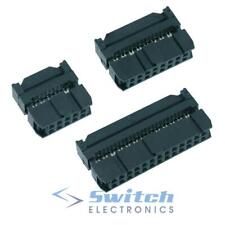IDC Cable Mounting Plug Socket Connector 2.54mm Pitch Ribbon Cable 10 to 40 Ways
