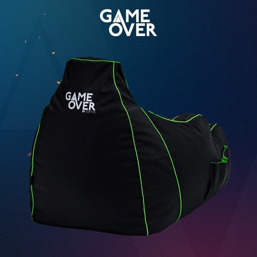 Game over green gaming bean - game,