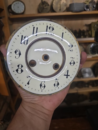 Antique french enamel white - french,