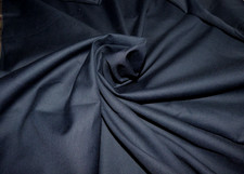 GORGEOUS SUPER FINE 960'S DORMEUIL  MADE FOR ENGLAND WOOL SUITING COLOUR NAVY