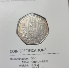 2020 Team GB Tokyo Olympic 50p Coin Brilliant Uncirculated BUNC BU Royal Mint