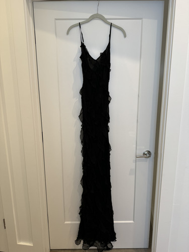 Rat boa selena ruffle dress - &,