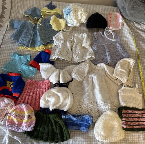 Vintage knitted and - and, crochet