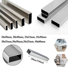 304 Stainlesss Steel Rectangular Tubing Tube 250mm , Metal Rectangular Tubings