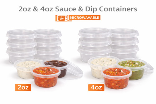Round food containers - round,