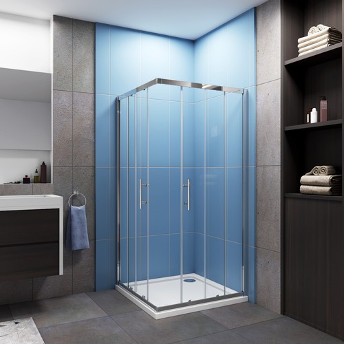 Corner entry shower enclosure - corner,