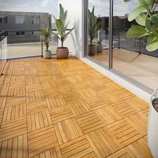 Teak wooden deck - wooden, tiles