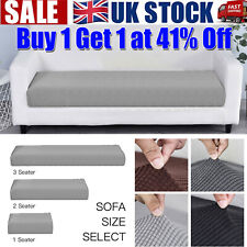 Replacement Sofa Seat Cushion Covers Velvet 1/2/3 Seater Stretch Couch Slipcover