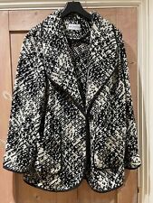 Gray & Osbourn Blanket style coat black/ivory bnnt 'XL' (24/02)PRICE⏬26/9