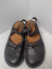 Naot Gardenia Black Leather