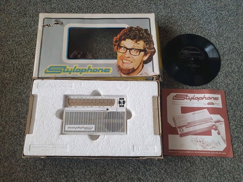 1970 white stylophone with - 1970's,