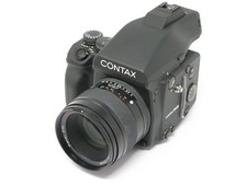 Contax 645 Medium Format Film SLR Camera With 80mm f2 Lens, Finder & Film Back