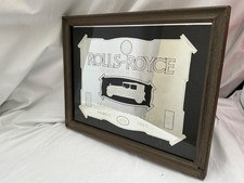 Rolls Royce Picture Mirror Conduit St London Mirror Wall plaque Glass Wood Frame