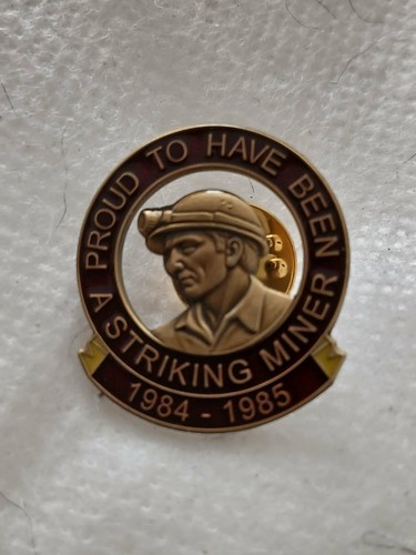 Miners strike colliery badges - miners,