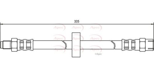 Apec rear brake - rear, hose
