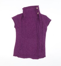Night Owl Women's Purple High Neck Tunic Jumper