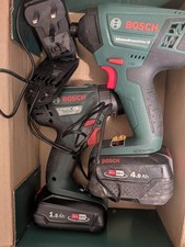 Bosch Cordless Combi Drill & Advanced ImpactDrive 18V & Batteries & Charger