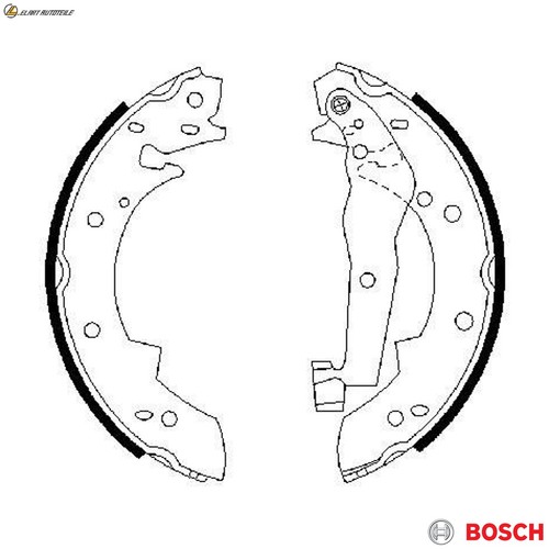 Brake shoe set - 986, 013