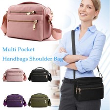 Women Cross Body Bag Ladies Multi Pocket Handbags Shoulder Bags Messenger Bag UK