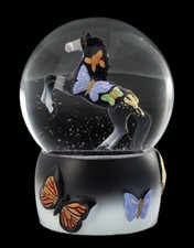 Snow Globe Horse Black Beauty – Glitter Globe 13Cm – Gift Decor For Horse Fans