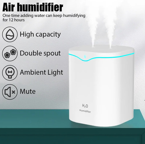 1pc 2000ml usb air humidifier - 1pc,