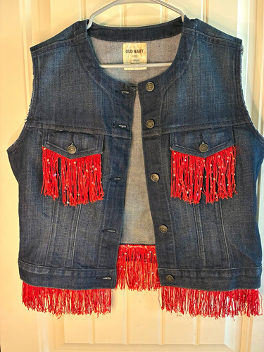 Old navy women fringe denim - navy, women's