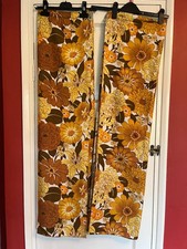 60/70s Pr Of Curtains, Vintage, Excellent Condition 42" Long 45" Wide Each Panel