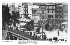 PAMLIN PRINTS POSTCARD OLD BRISTOL HIGH STREET 1905  UNUSED VERY GD MINT