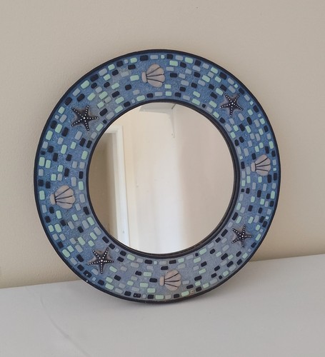 Seashell starfish mirror - seashell,