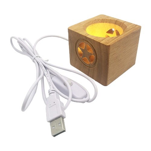 Led wooden crystal ball - ball, stand